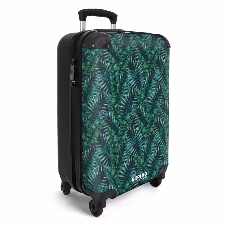 Koffer - Palm bladeren patroon groen — 4