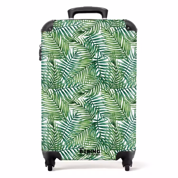 Koffer - Palm bladeren patroon kleurrijk — 1