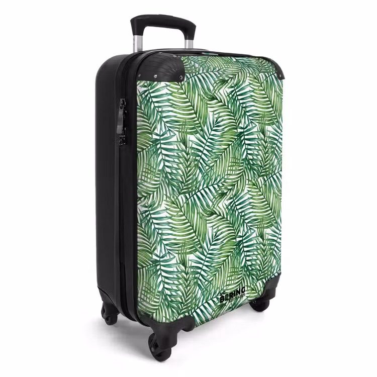 Koffer - Palm bladeren patroon kleurrijk — 4