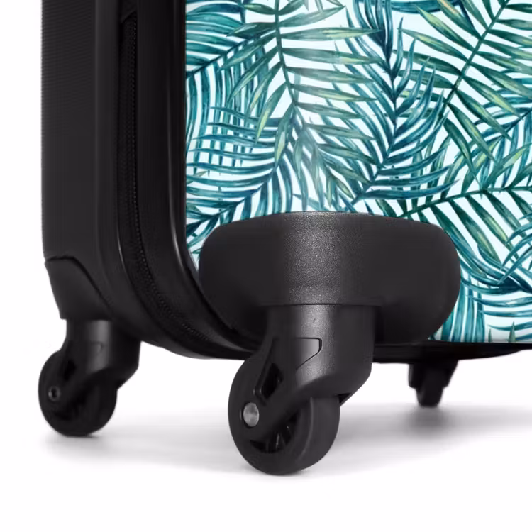Koffer - Palm bladeren patroon kleurrijk blauw — 6