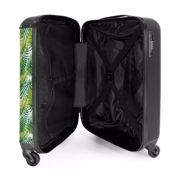 Koffer - Palm bladeren patroon licht groen — 3