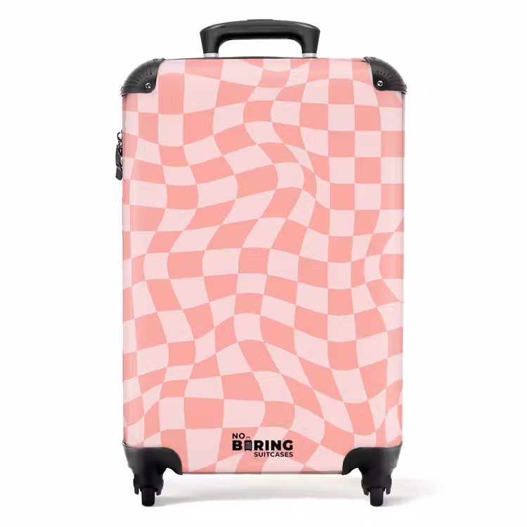 Koffer - Squares - Roze golven — 1