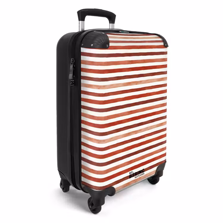 Koffer - Strepen patroon rood — 4
