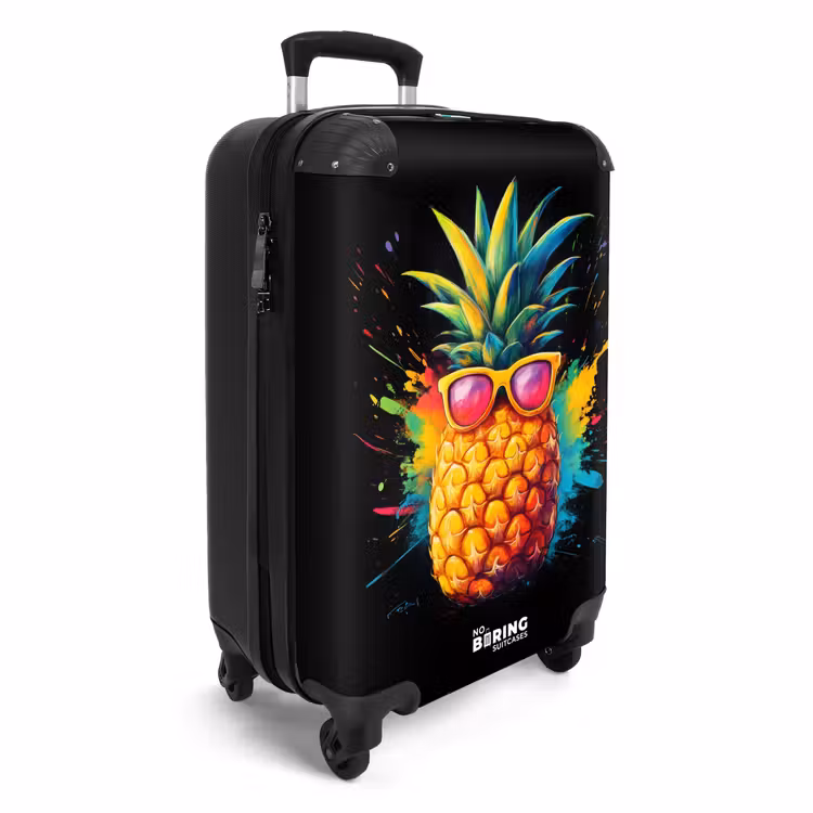 Koffer - Zomerse ananas met zonnebril — 4