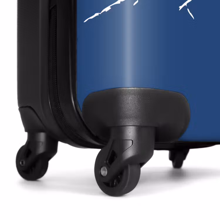 Koffer - Blauwe achtergrond met witte bergillustratie — 6