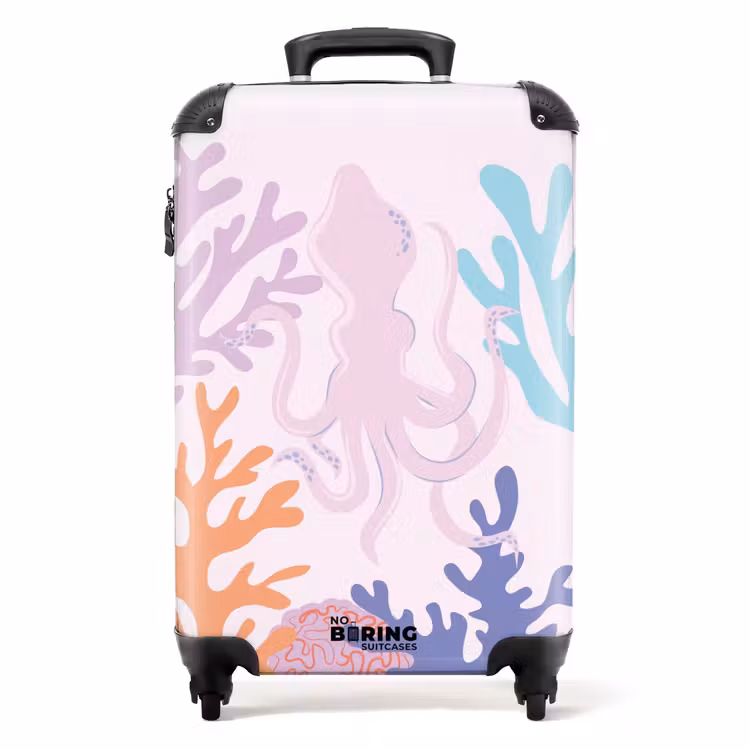 Koffer - Summer memories - Octopus in kleurrijk koraal — 1