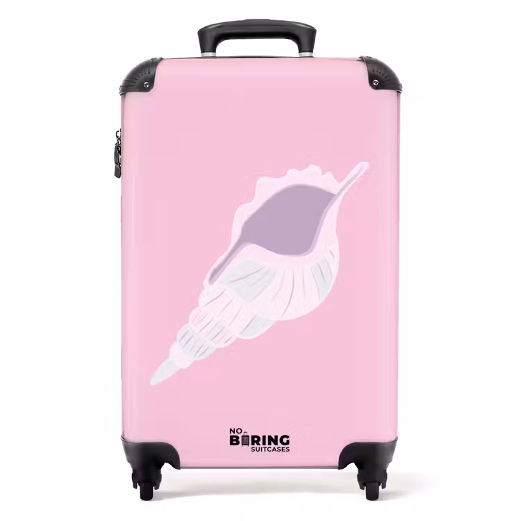 Koffer - Summer memories - Schelpenkunst op roze — 1