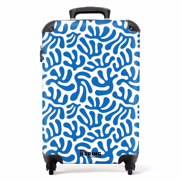 Koffer - Abstract - Blauw motief — 1