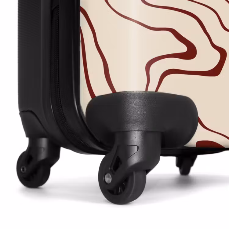 Koffer - Beige achtergrond met abstracte rode lijnen — 6