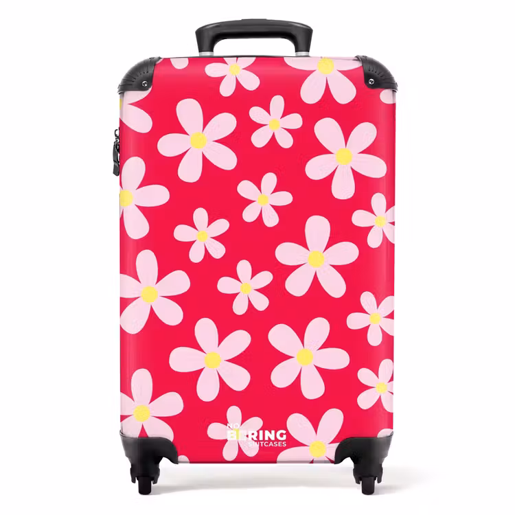 Koffer - Madeliefjesmania hotpink — 1