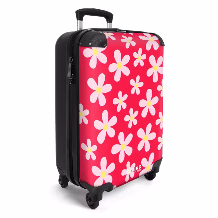 Koffer - Madeliefjesmania hotpink — 4