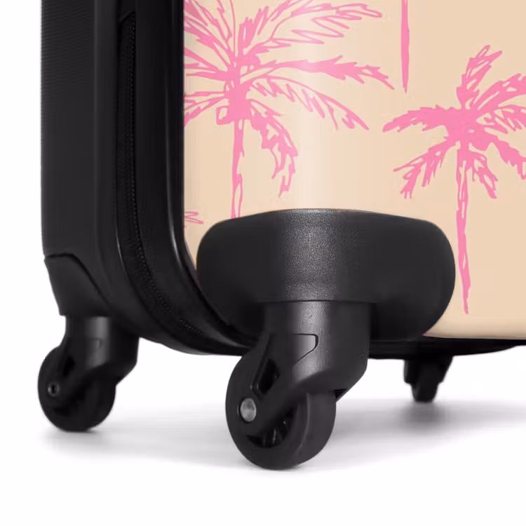 Koffer - Patronen - Roze palmbomenpatroon op beige achtergrond — 6