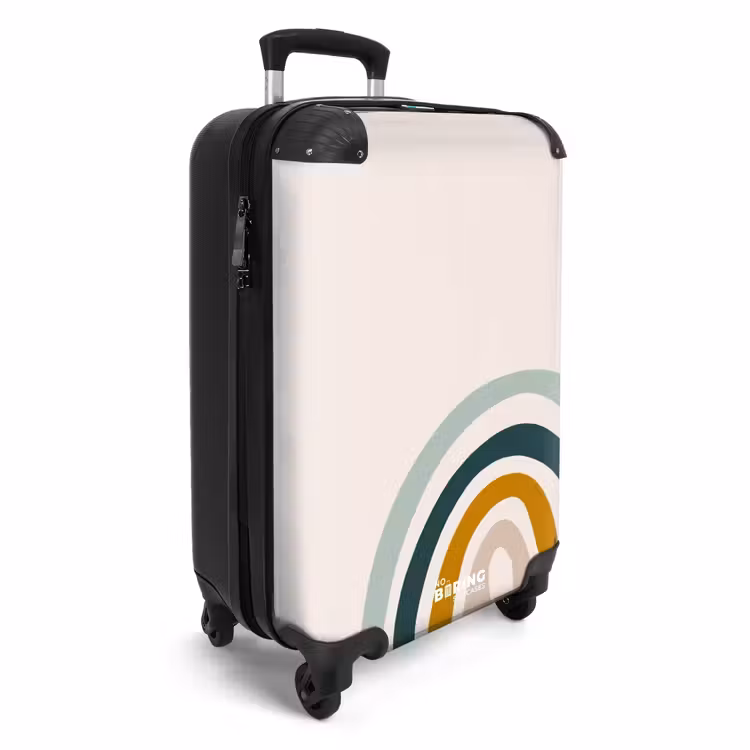 Koffer - Ruwe regenboog aqua — 4