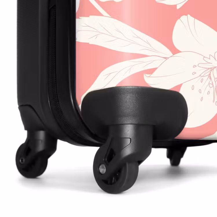 Koffer - Vintage bloemen - Lichtroze — 6