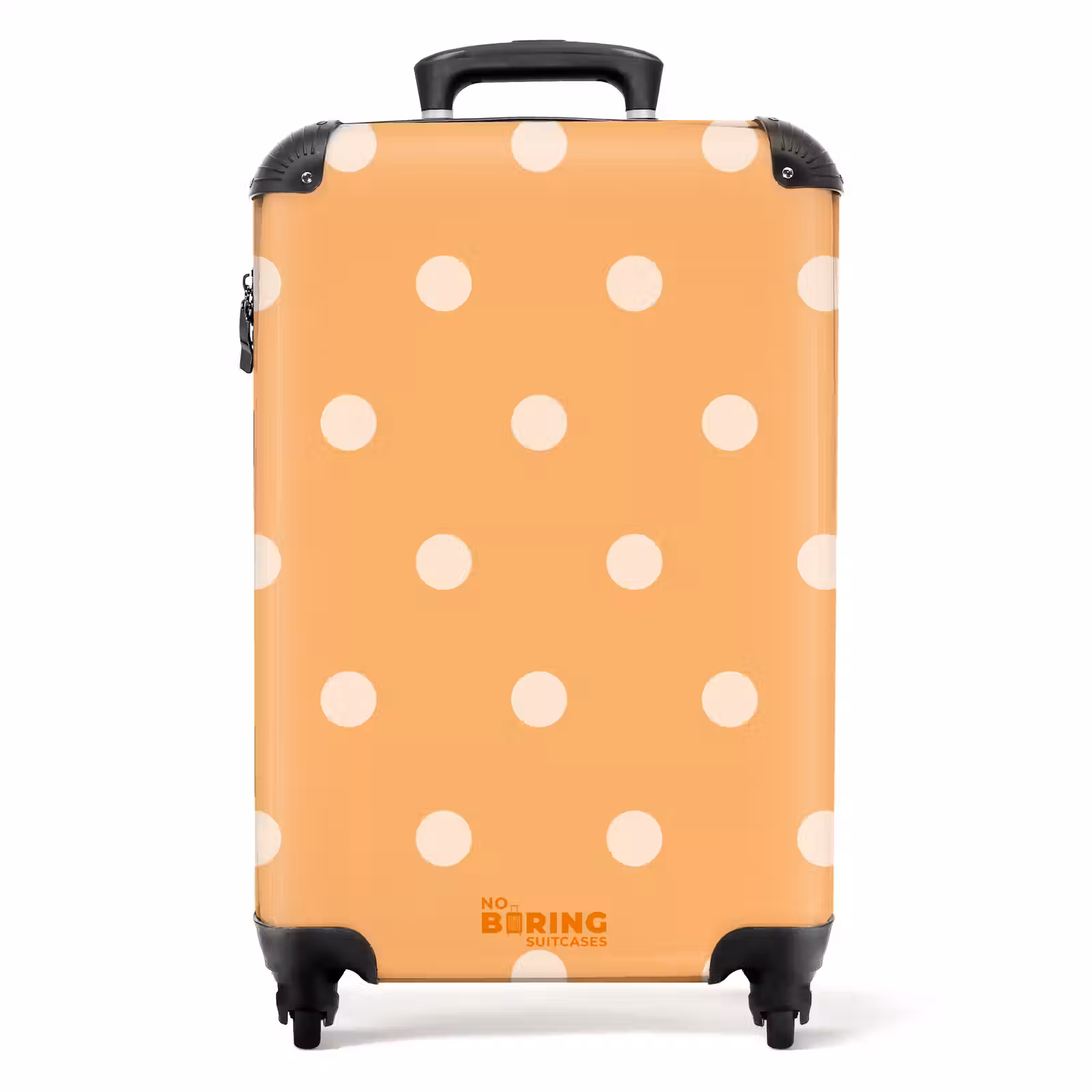 Koffer - Oranje stippen patroon — 1