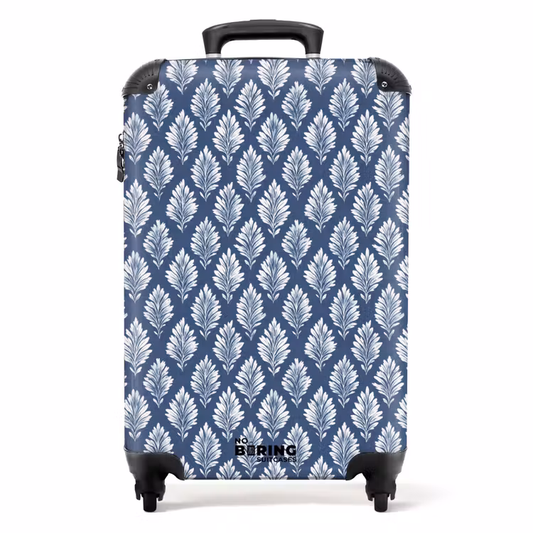 Koffer - Barok patroon blauw — 1
