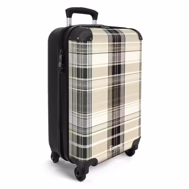 Koffer - Klassiek geruit patroon in beige — 4