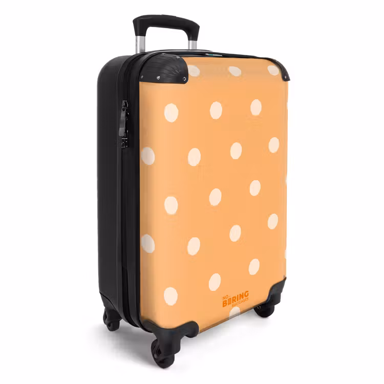 Koffer - Oranje stippen patroon — 4