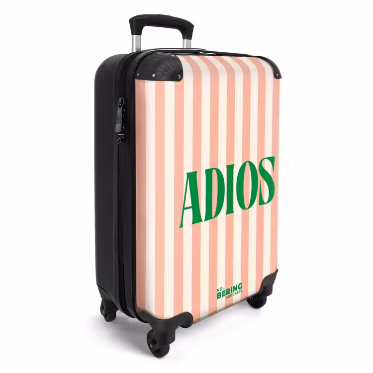 Koffer - Quotes - Adios zalmroze en roomwit — 4