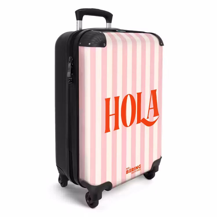 Koffer - Quotes - Hola poederroze en licht perzik — 4