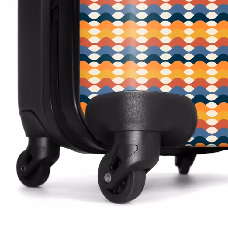 Koffer - Retro disco 70s patroon kleurrijk — 6