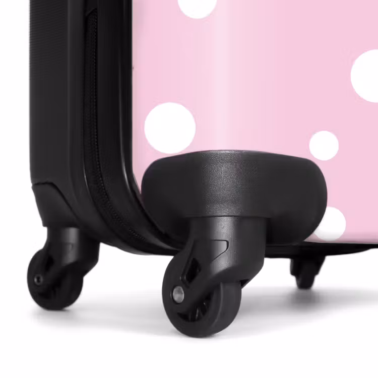 Koffer - Roze achtergrond met witte stippen — 6