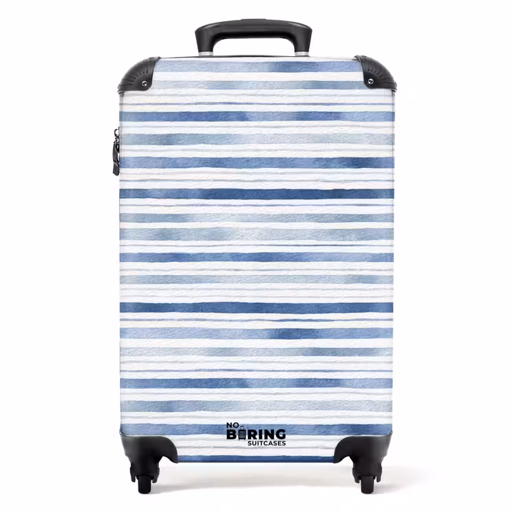 Koffer - Strepen patroon blauw — 1