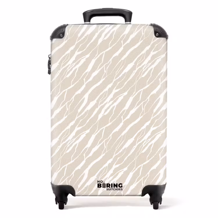 Koffer - Witte lijnen over beige achtergrond — 1