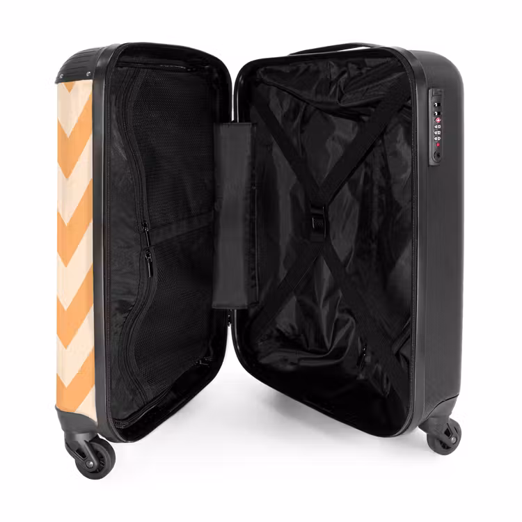 Koffer - Zigzag patroon in oranje — 3