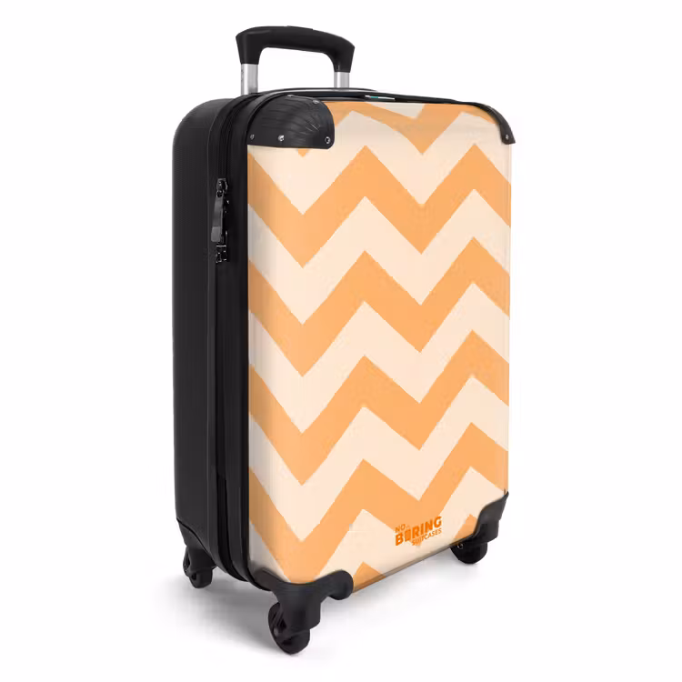 Koffer - Zigzag patroon in oranje — 4