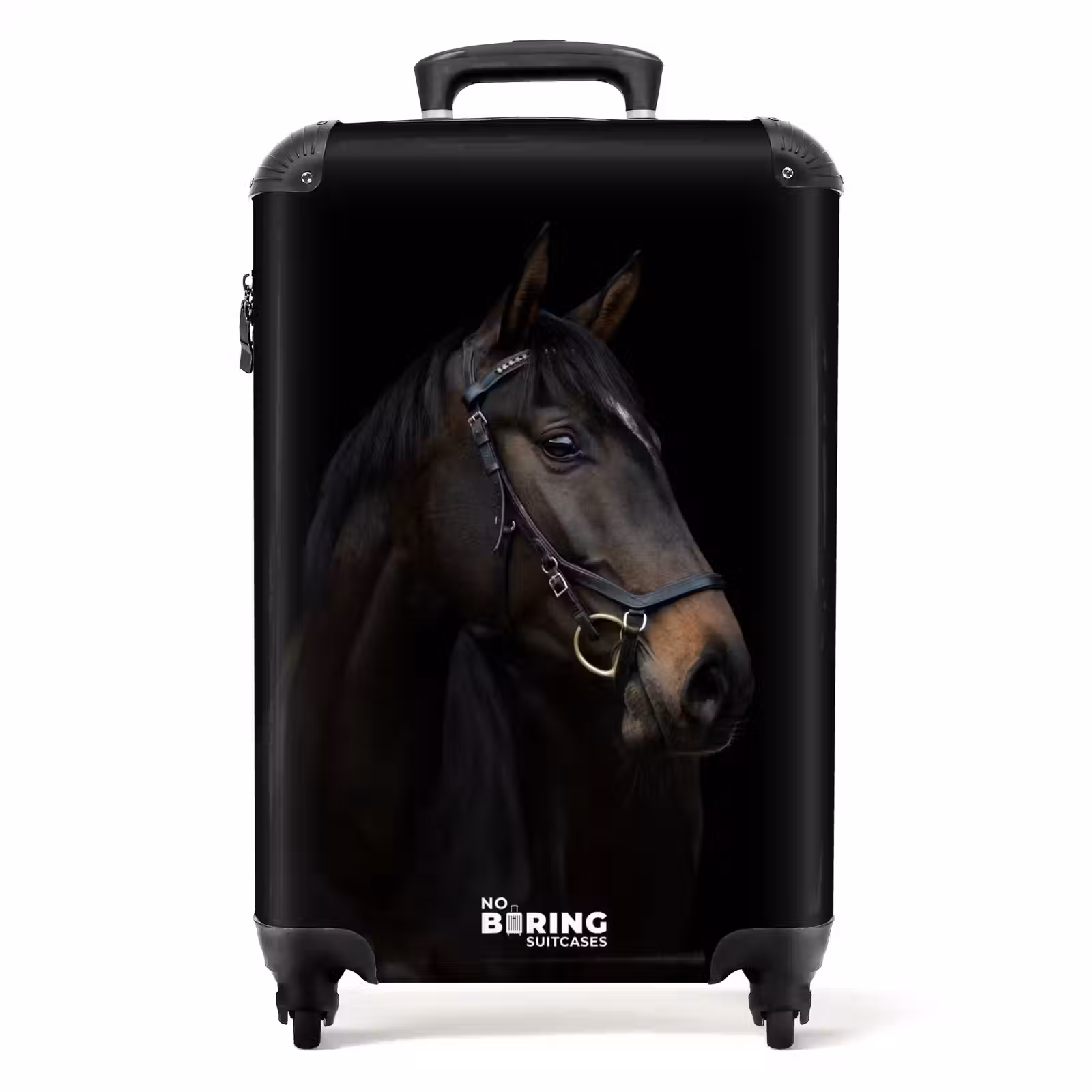 Koffer - Elegant zwart paard — 1