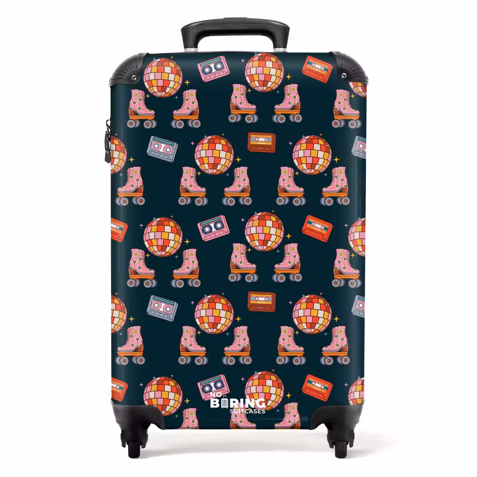 Koffer - Retro disco 70s patroon kleurrijk — 1