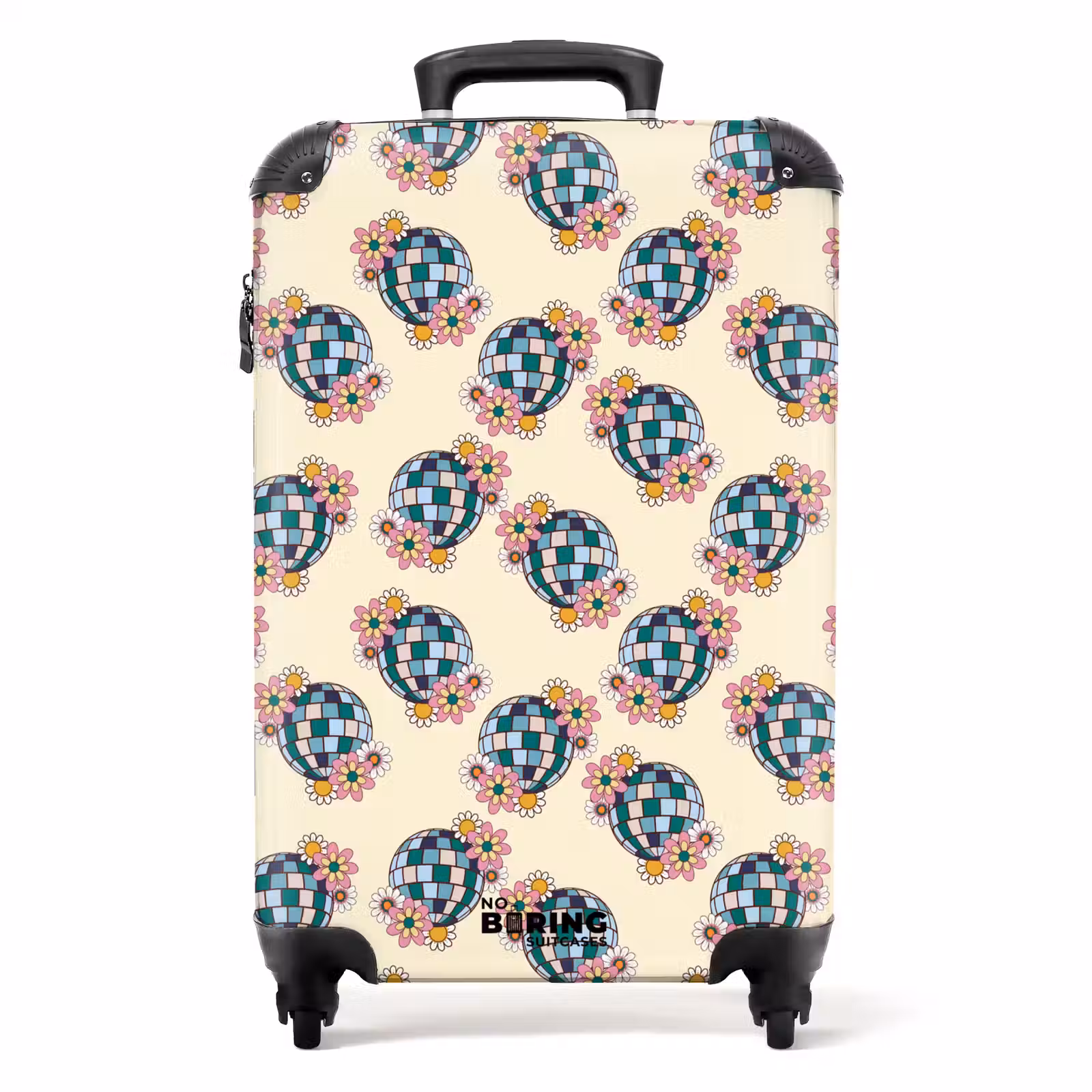 Koffer - Retro disco bal patroon kleurrijk — 1
