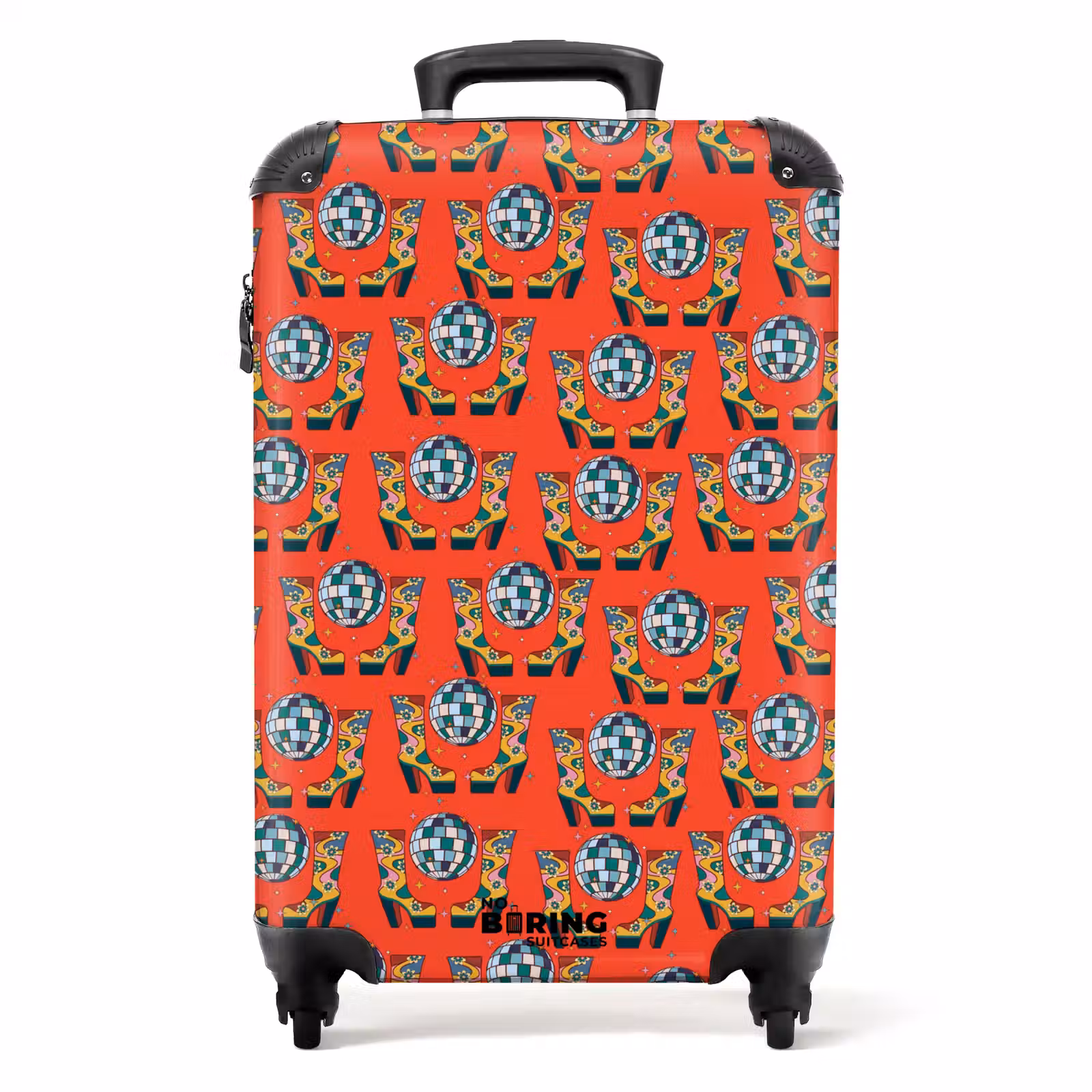 Koffer - Retro disco laarzen patroon kleurrijk — 1