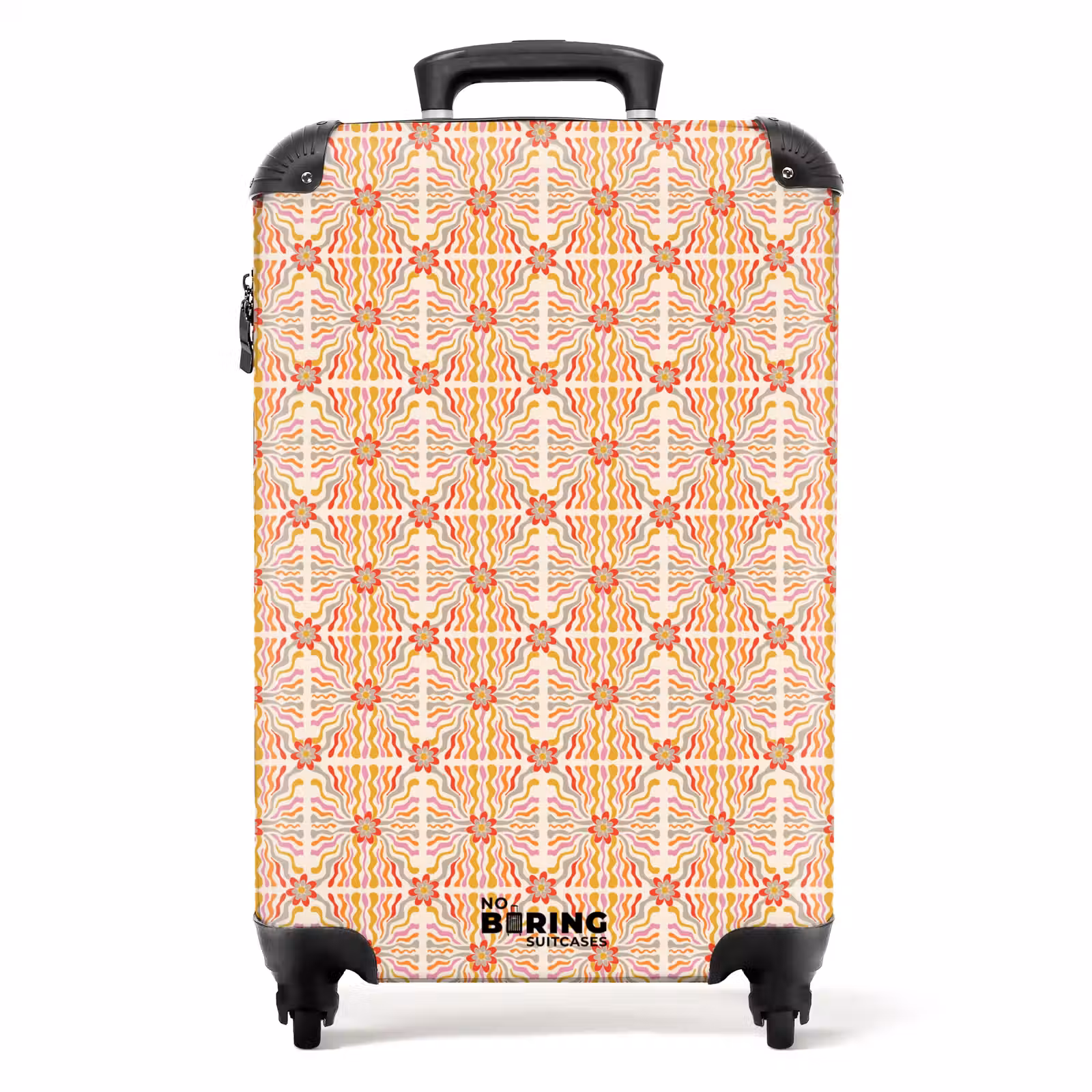 Koffer - Retro disco patroon kleurrijk — 1