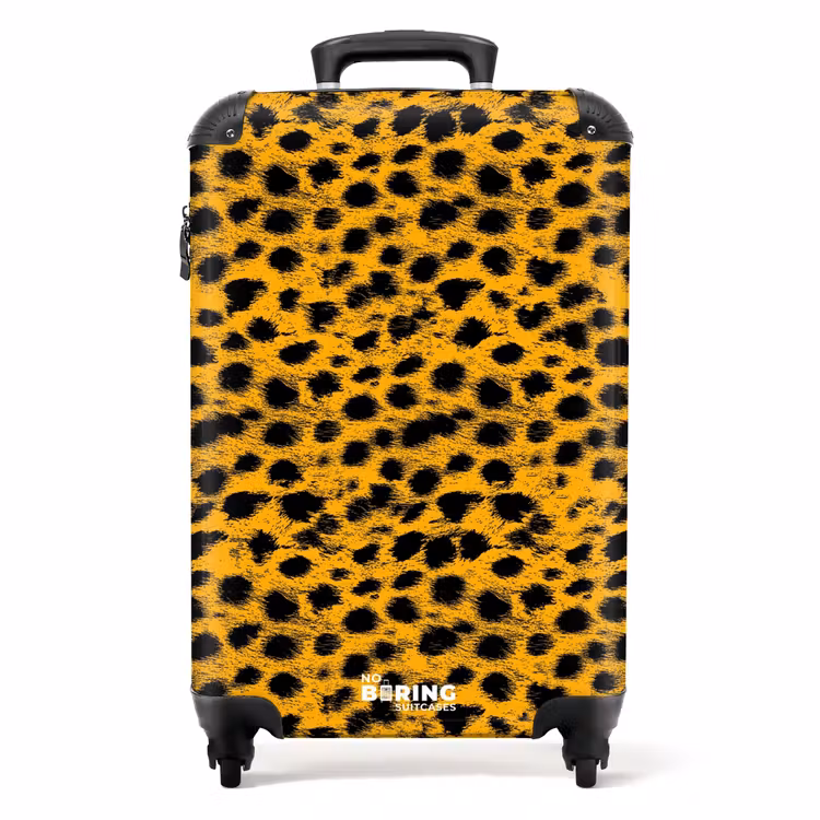 Koffer - Goudgele panterprint — 1