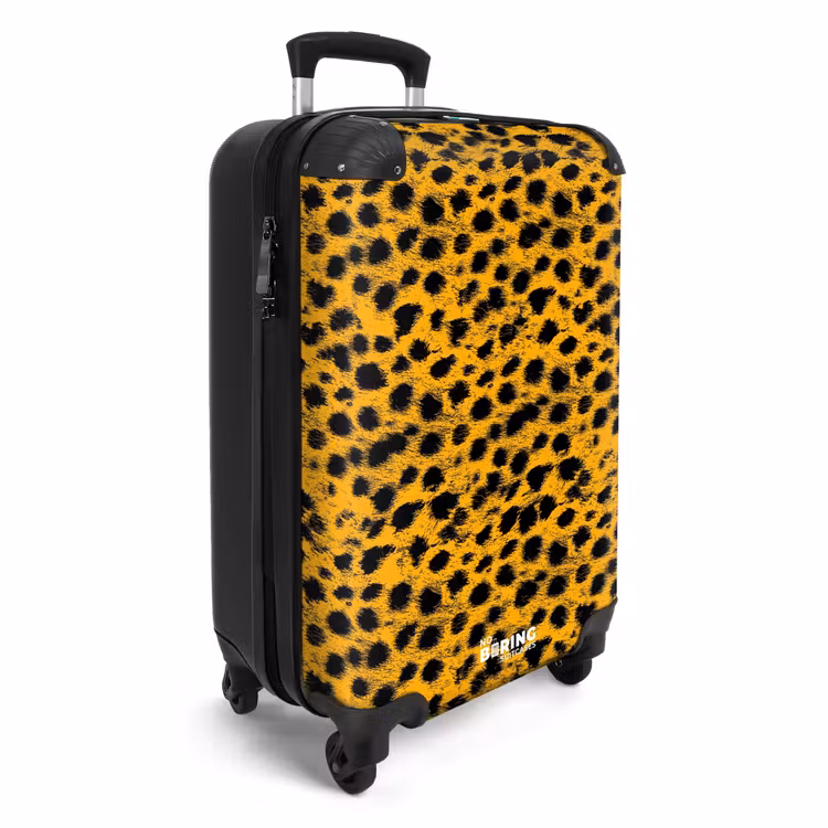 Koffer - Goudgele panterprint — 4