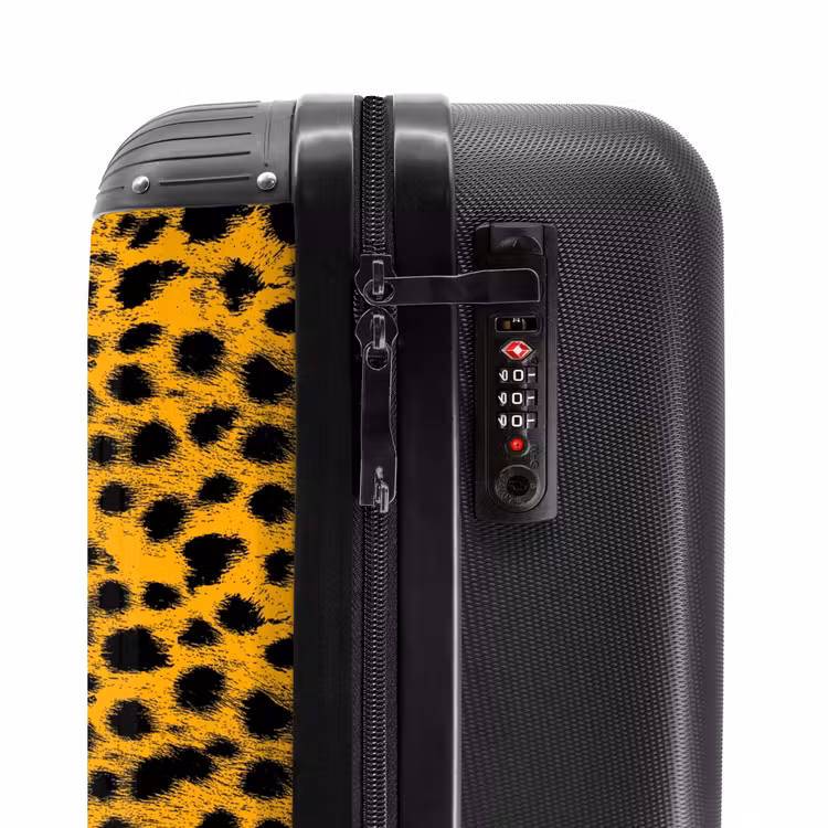 Koffer - Goudgele panterprint — 5