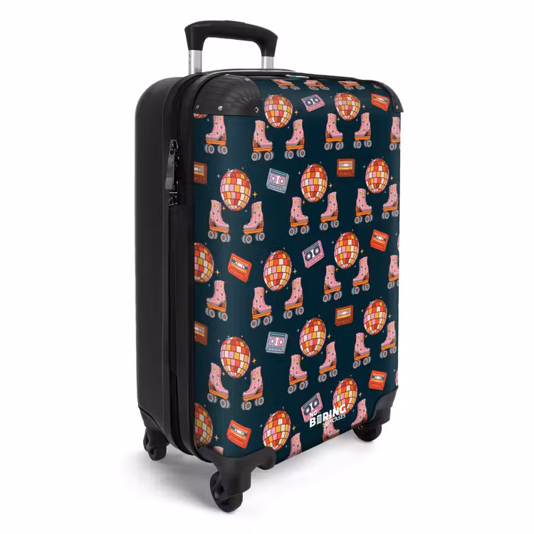 Koffer - Retro disco 70s patroon kleurrijk — 4