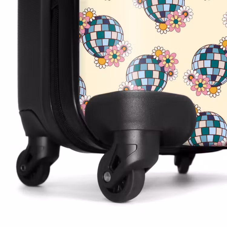 Koffer - Retro disco bal patroon kleurrijk — 6