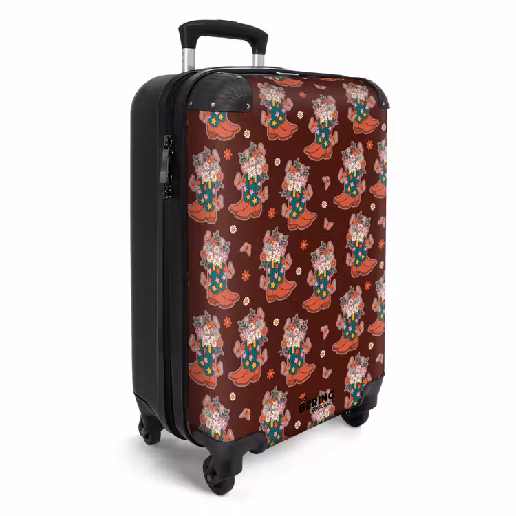 Koffer - Retro disco laarzen patroon kleurrijk — 4