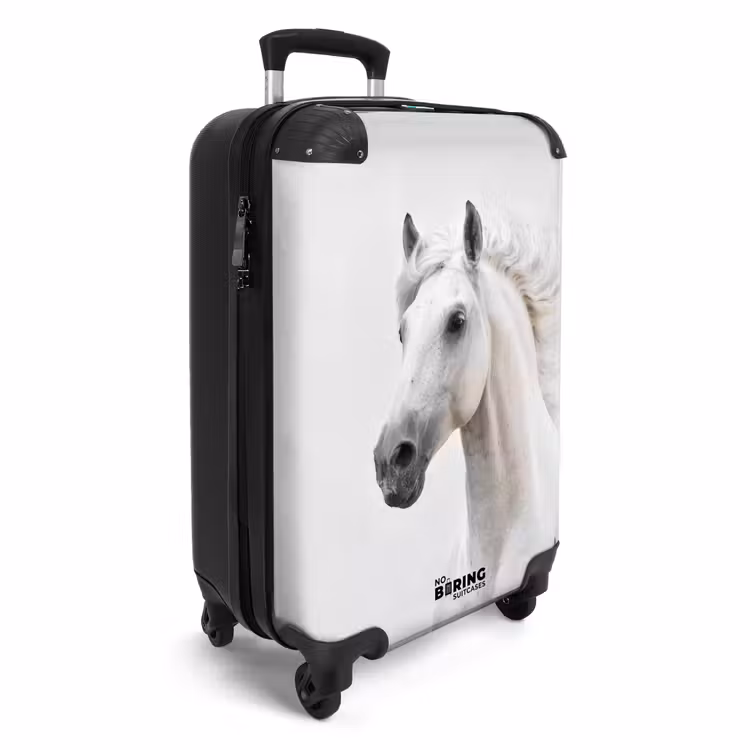 Koffer - Wit paard met wapperende manen — 4