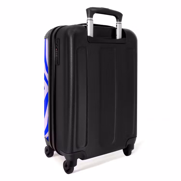 Koffer - Zebrapatroon blauw en lila — 2