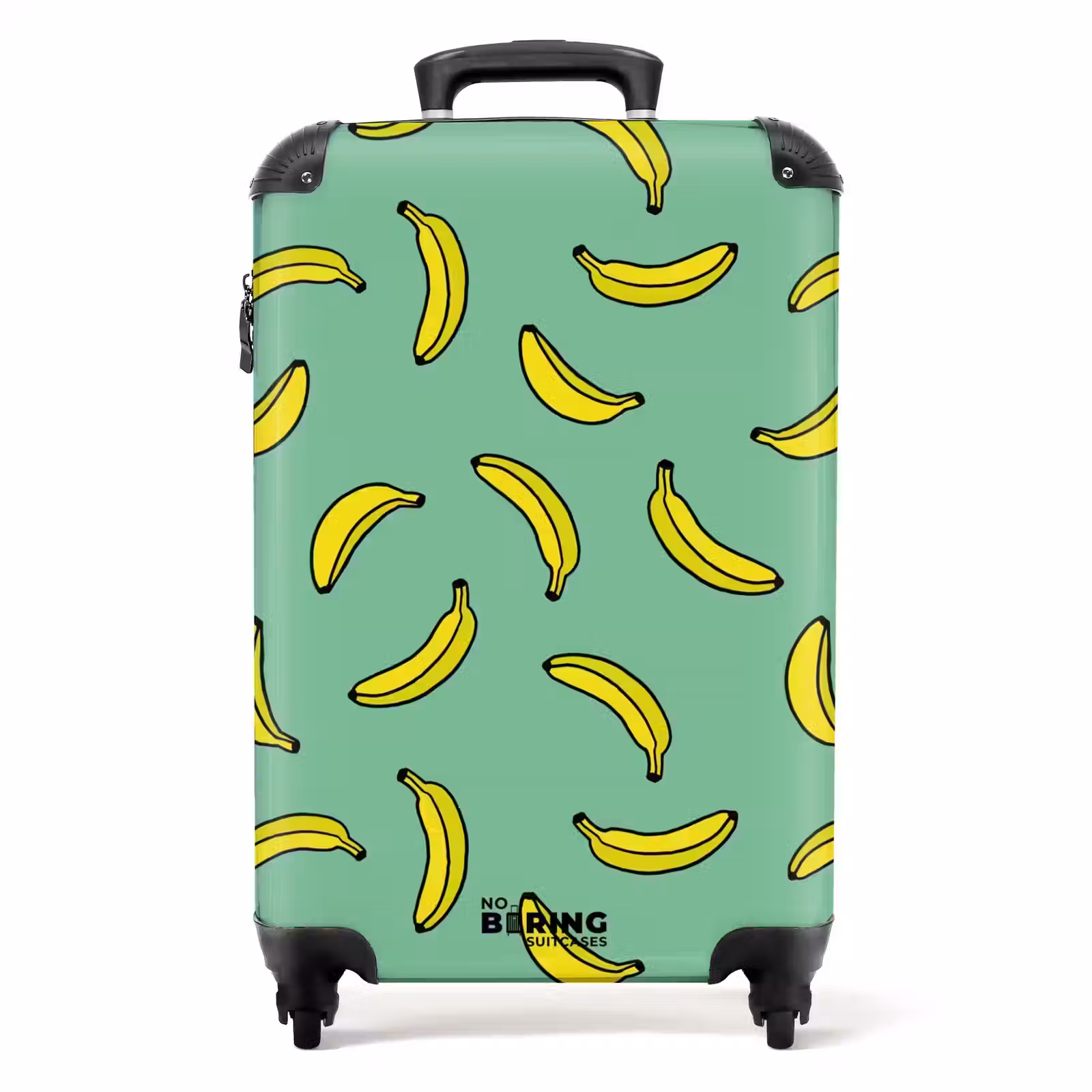 Koffer - Patronen - Bananen op mintgroen — 1