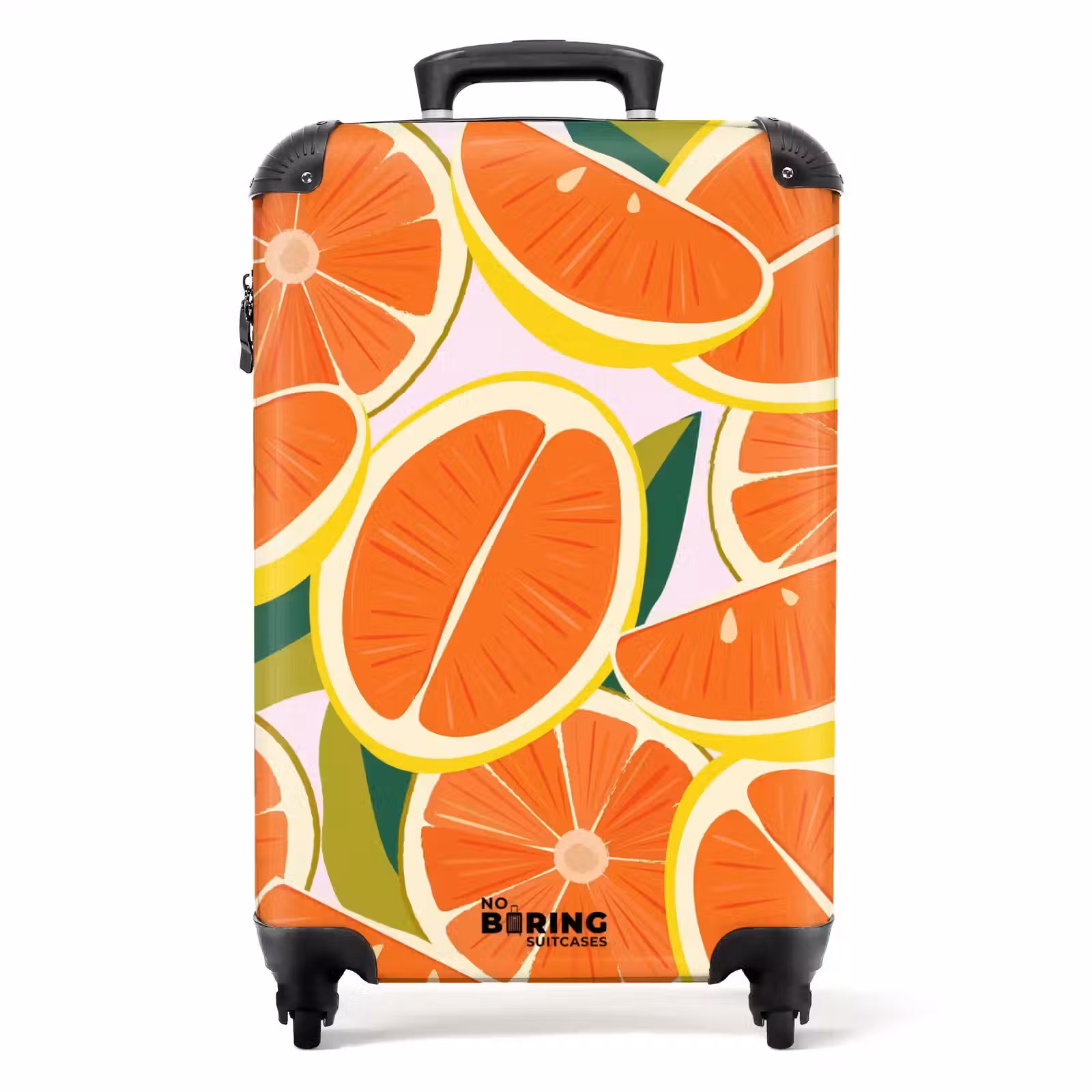 Koffer - Summer memories - Grapefruit op een roze achtergrond — 1