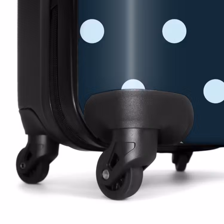 Koffer - Blauw stippen patroon — 6