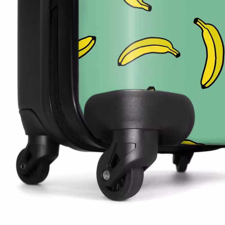 Koffer - Patronen - Bananen op mintgroen — 6