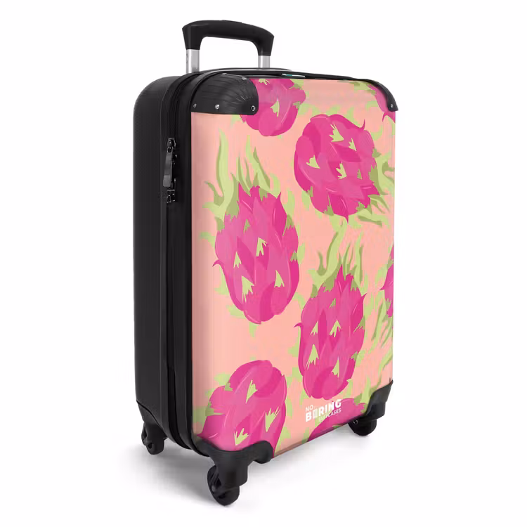Koffer - Summer memories - Drakenfruit op een perzikkleurige achtergrond — 4