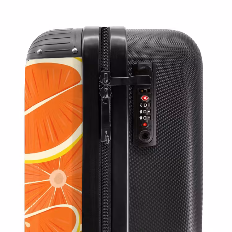 Koffer - Summer memories - Grapefruit op een roze achtergrond — 5