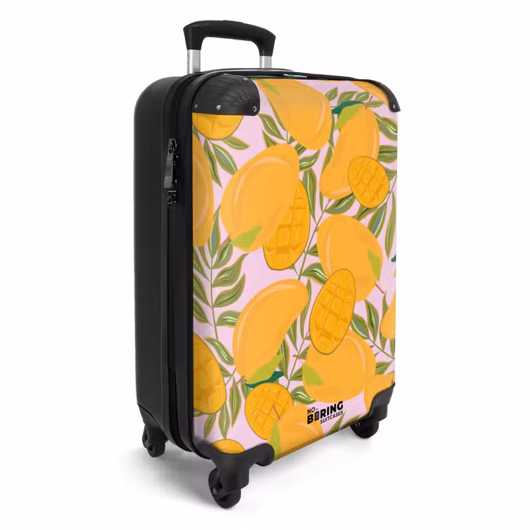 Koffer - Summer memories - Mango's op een roze achtergrond — 4
